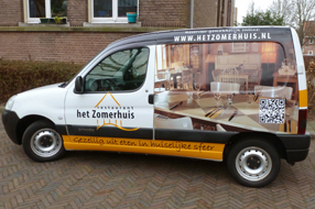 Autobelettering carwrapping met full-colour. 